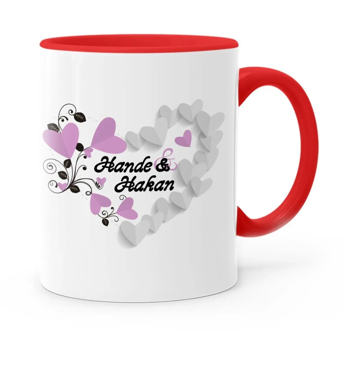 

Personalized Valentine 'S Day Themed Red Mug Cup-27