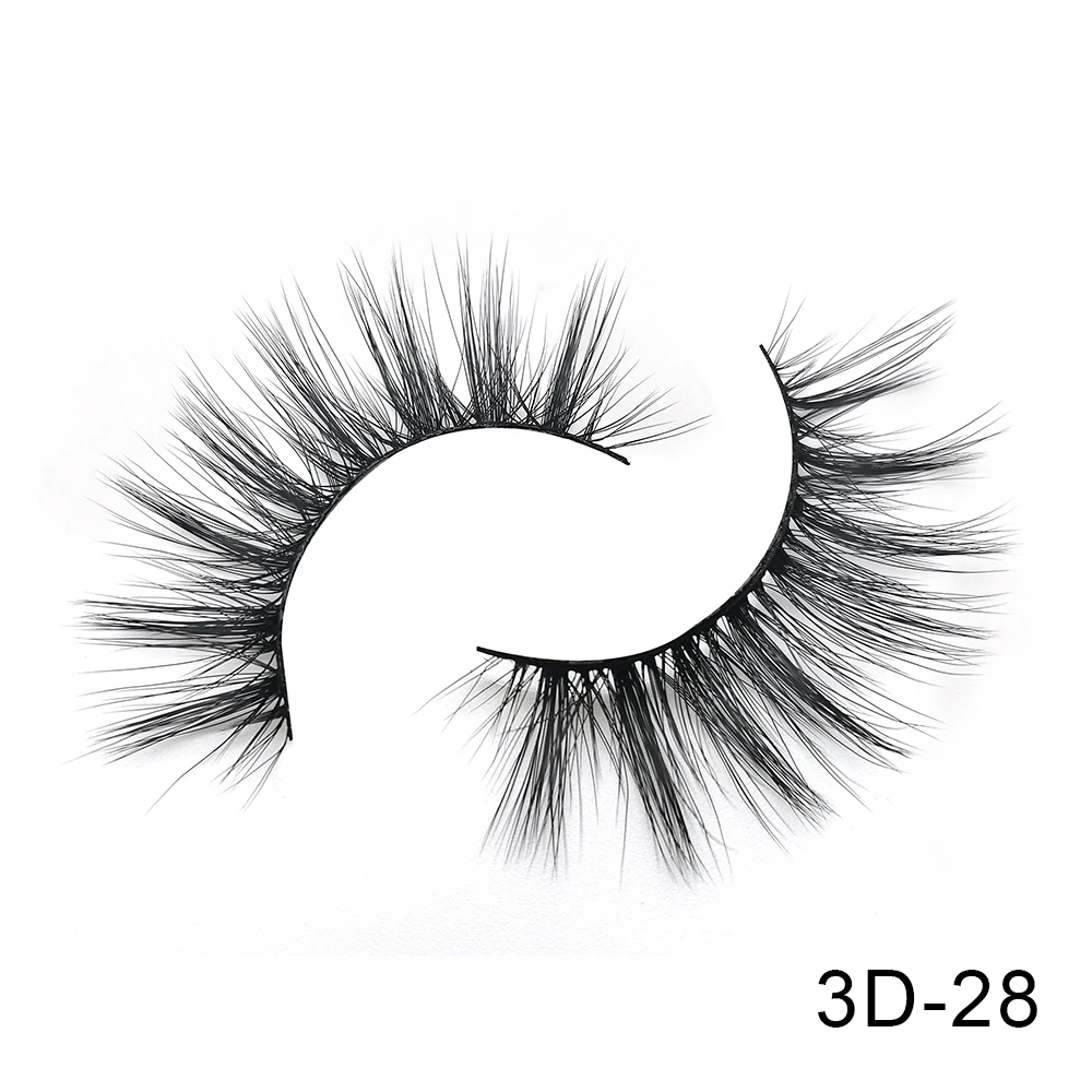 3D-28 6 пар Friholl. m Искусственные норковые ресницы натуральные длинные ресницы ручной работы макияж 25 мм Искусственные норковые ресницы 3D синтетические шелковые накладные ресницы - Цвет: 3D-28