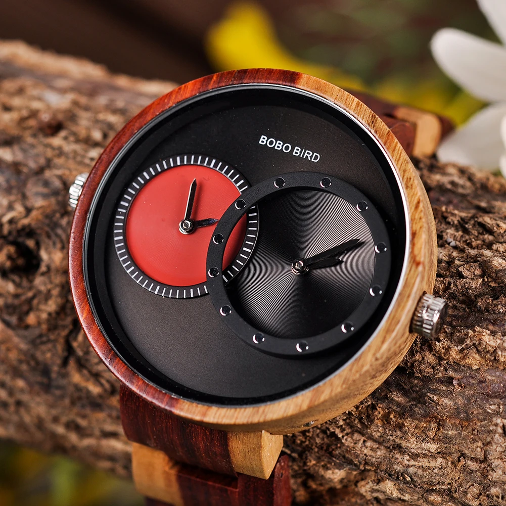 

BOBOBIRD Fashion Men Watches Handmade Narural Wooden Watches Special Couple Quartz Watch Gift