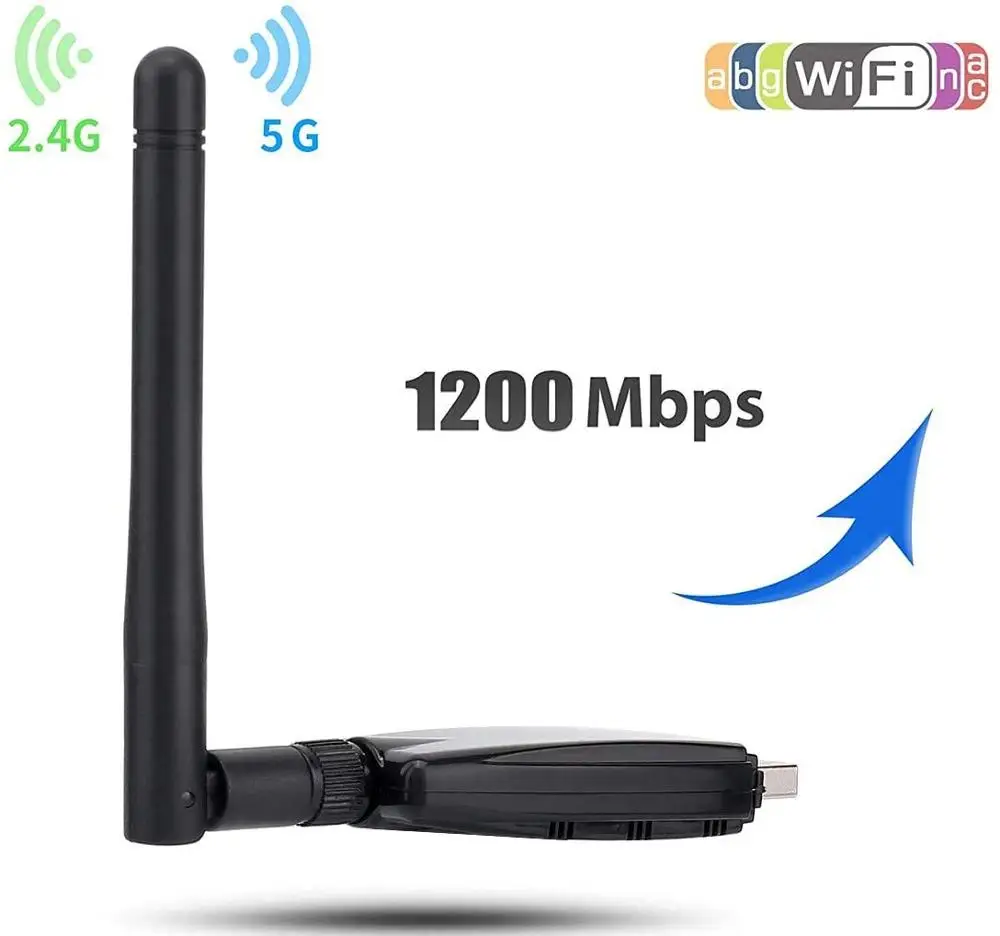 1200 Мбит/с USB Беспроводной Bluetooth адаптер двухдиапазонный 802 11 ac/a/b/g/n 2 4 ГГц/300 5 8 ГГц/867