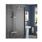 Квадратно-круглые скрытые встроенные душевые наборы, дождевая форма, эргономичная система, Настенный умный смеситель для ванной комнаты