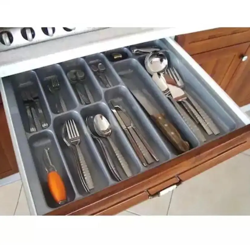 

Cutlery Organizer Box Tray Store Organizer Drawer Kitchen Tools Fork Knife Plastic Spoon Stainless And Anti-Scratch Decoraions