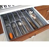 cutlery organizer box tray store organizer drawer kitchen tools fork knife plastic spoon stainless and anti scratch decoraions