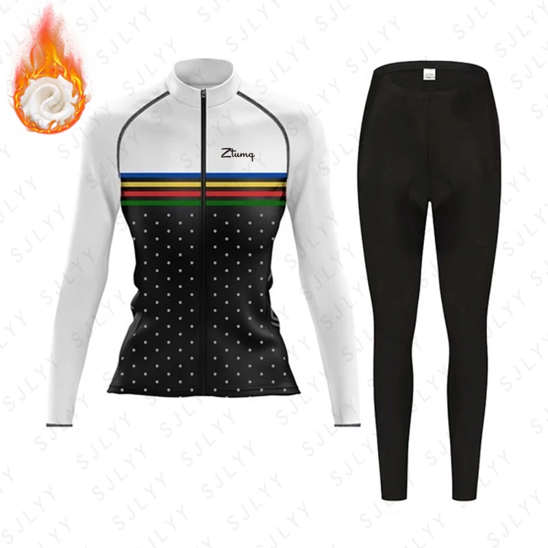 

Women's Winter Long Sleeve Cycling Jersey Thermal Fleece Keep Warm Bike Bicycle Clothing Riding Sportwear Maillot Ropa Ciclismo