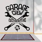 Наклейка на стену с мотором для гаража A001389