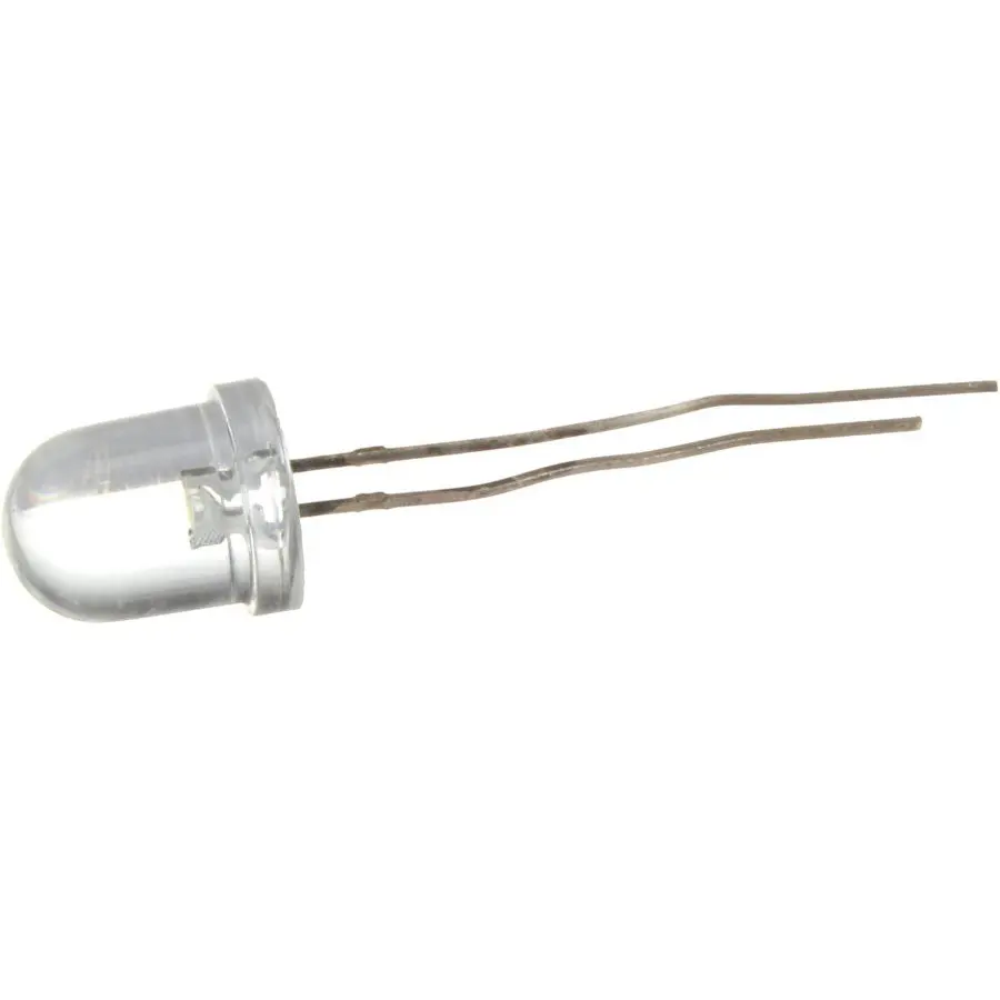 Led auto 10mm dc12v white color lens 2 contact |