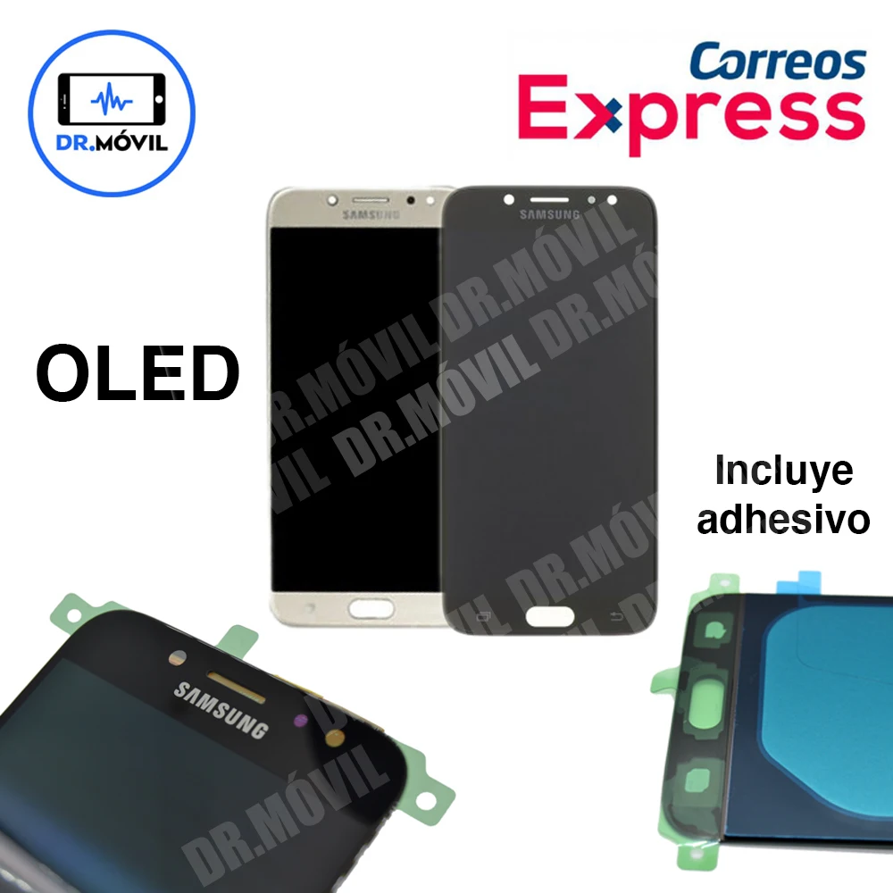 OLED полный экран Samsung J7 2017 J730F oled дисплей черного золота Регулируемая яркость
