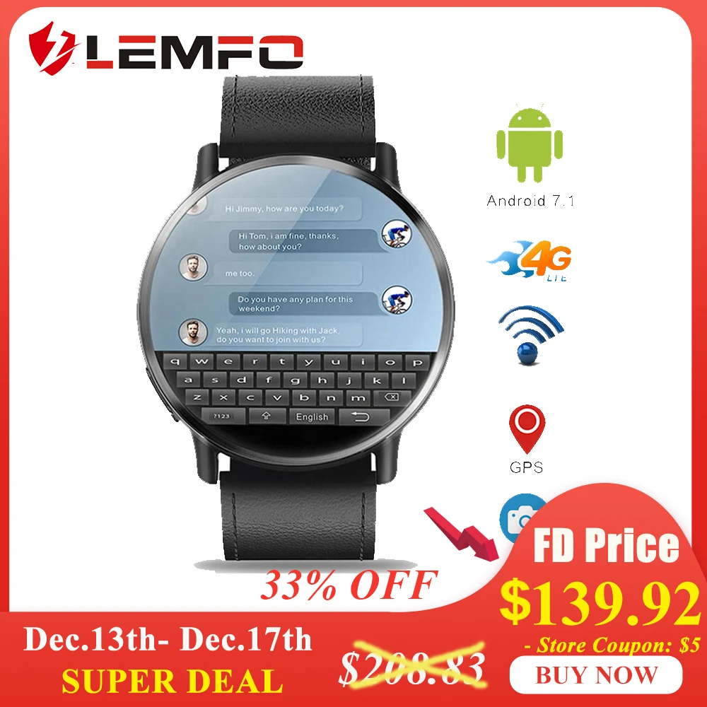 LEMFO LEM X 2,0" 4G wifi gps Смарт-часы мужские умные часы Android 7,1 С Камерой 8 Мп умные часы для мужчин деловые спортивные часы