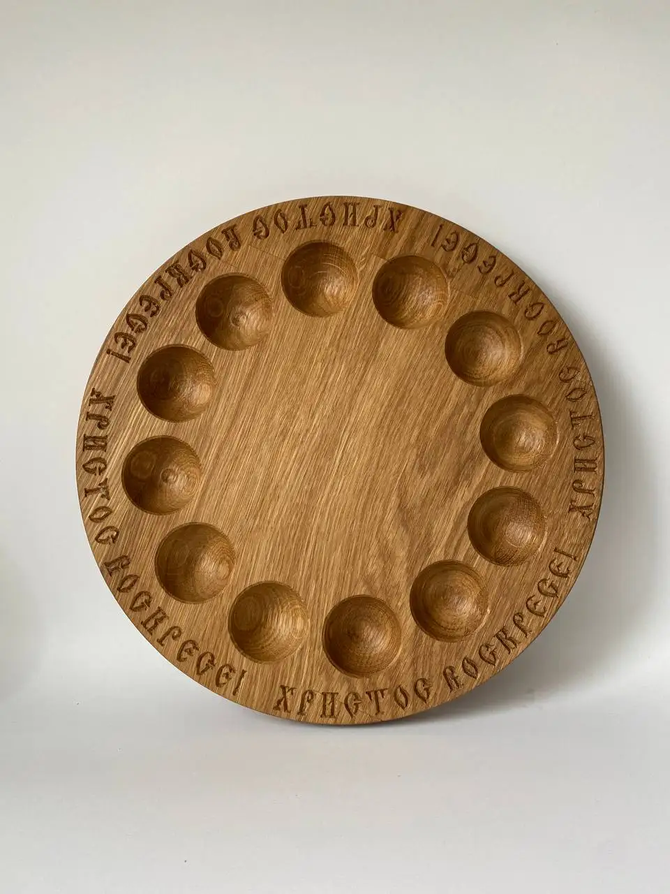 Менажница деревянная для сервировки стола блюдо из дерева круглая тарелка