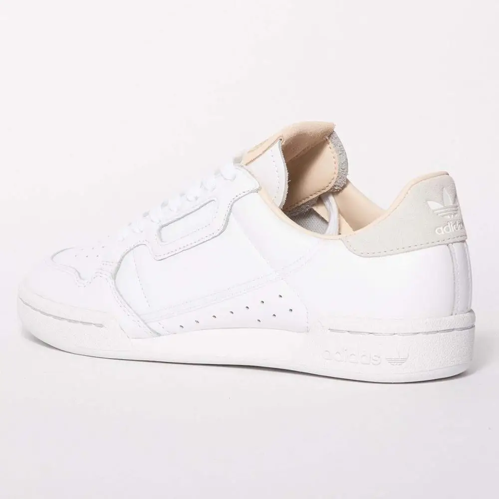 ADIDAS ORIGINAL CONTINENTAL 80 кожа мужская модная для езды белая бежевая|Беговая обувь| |