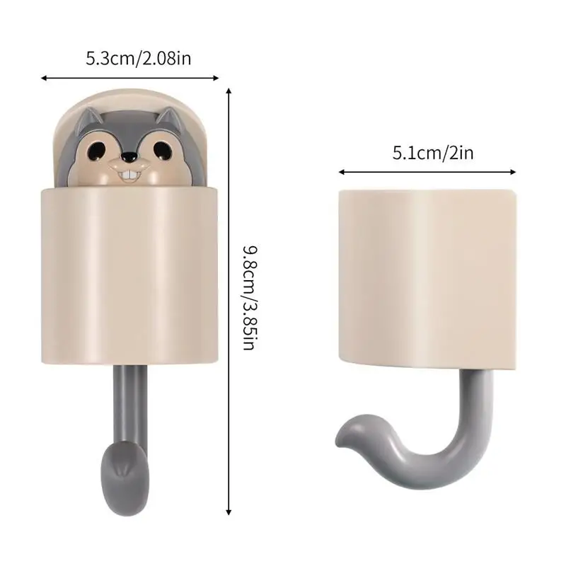 Креативная дверная вешалка в виде животного крючки для ключей зонтиков