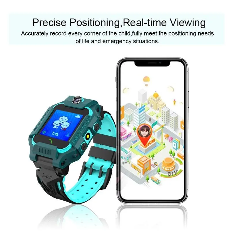 

Smart Kids Watch red watch Location Tracking smartbell with Sim Card Input Lbs And Sos Featured games waterproof hd photo taking