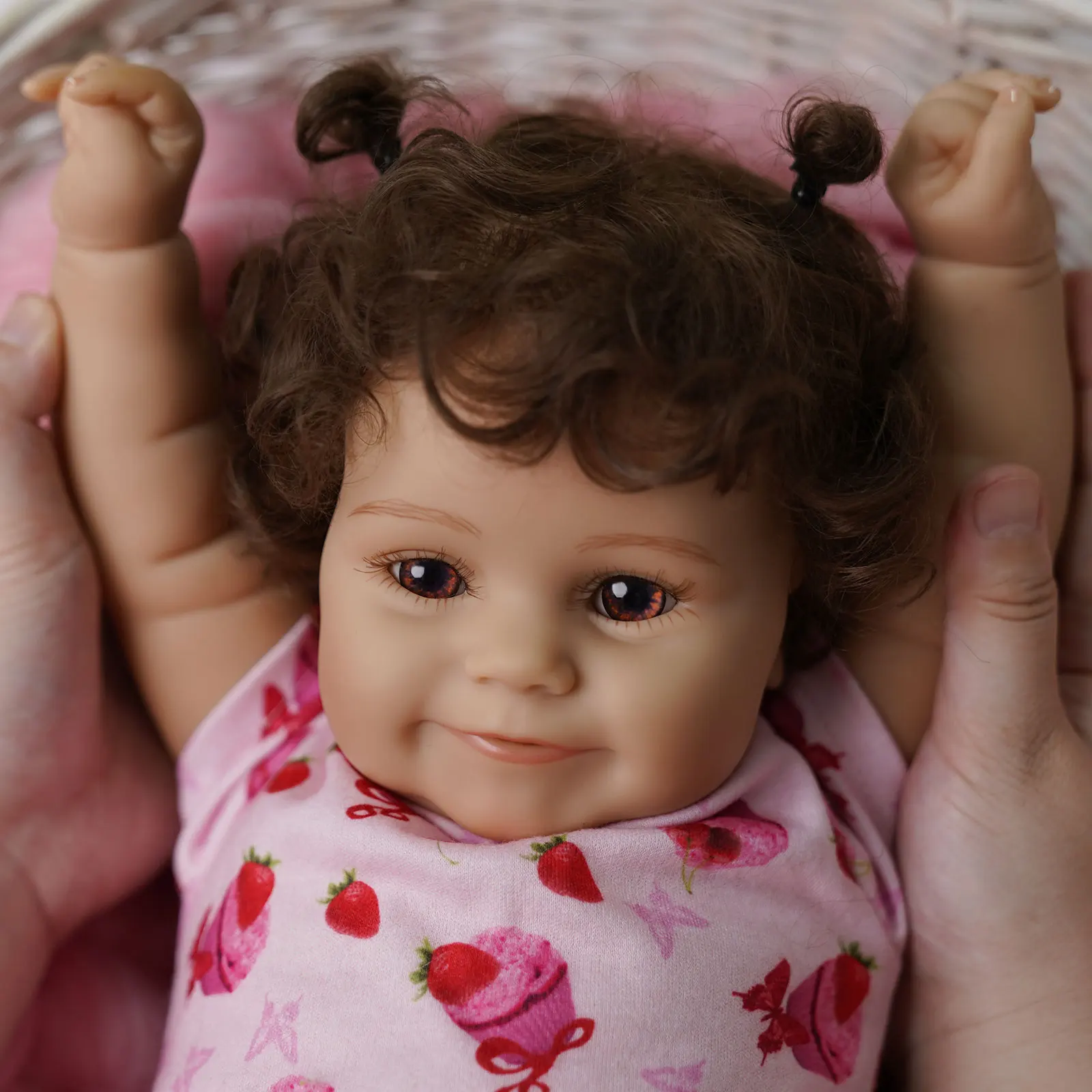 Rsg Poupee De Bebe Realiste Pouces Nouveau Ne Smiley Bebe Fille Maddie Vinyle Jouet Cadeau Pour Enfants