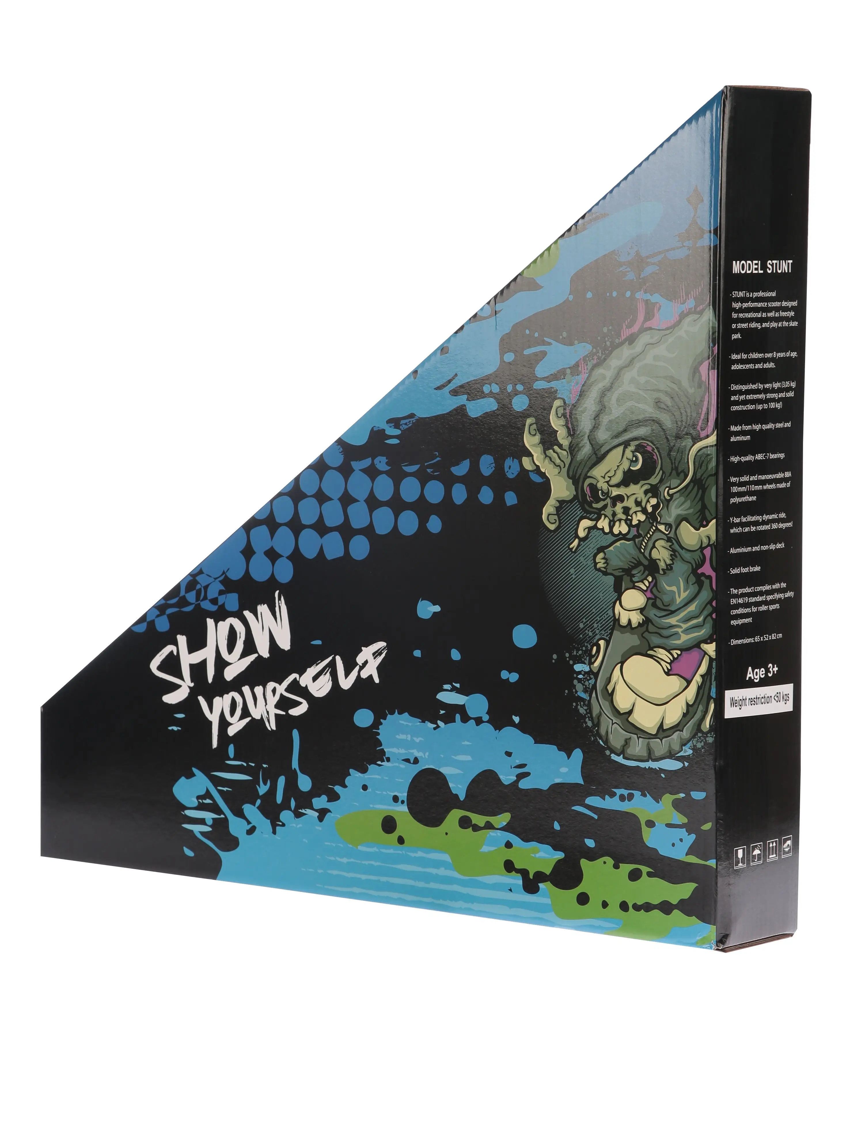 &quotStunt Scooter 100mm Master Series (abec-7 plastic wheels Pu T steering wheel)&quot | Kick Scooters Foot