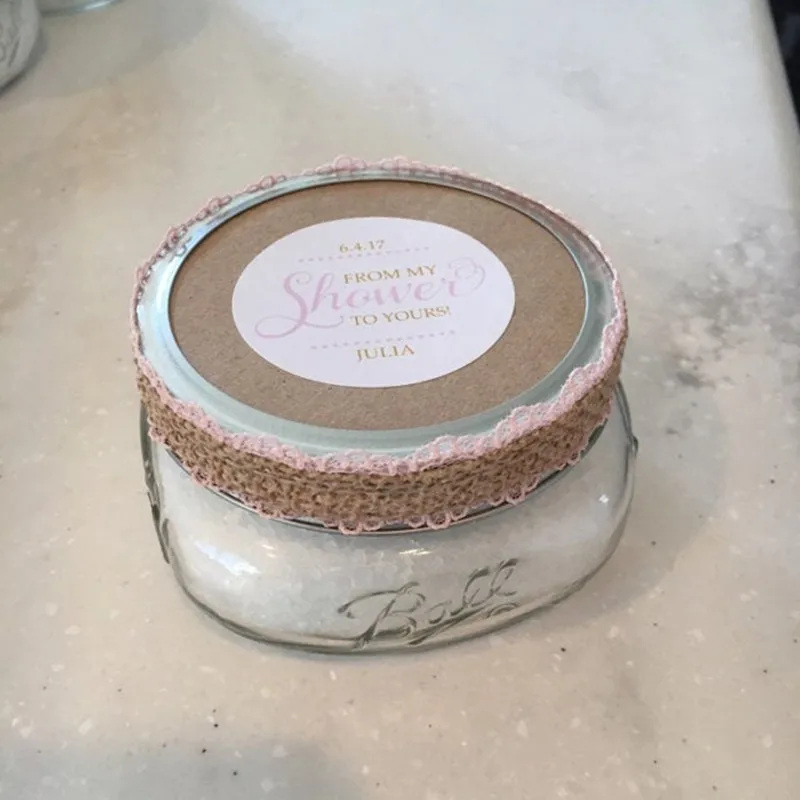 

Custom From my shower to yours Favor Lables,Wedding,Baby shower,Baptism,Personalized Bridal shower sugar scrub Favor Stickers