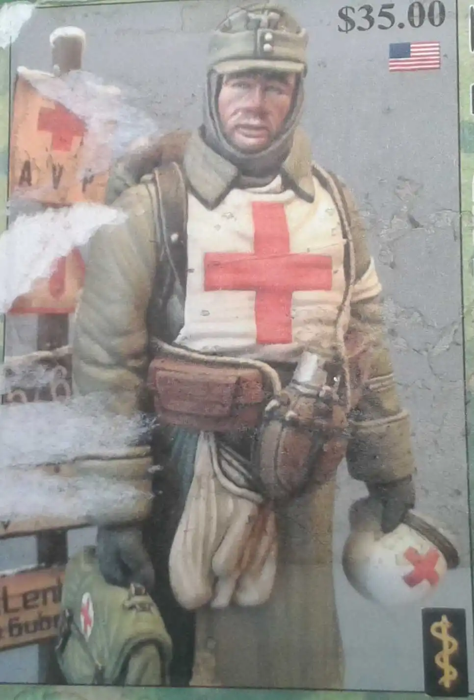 german figure medic scale 1:16 Resin kit 120 mm