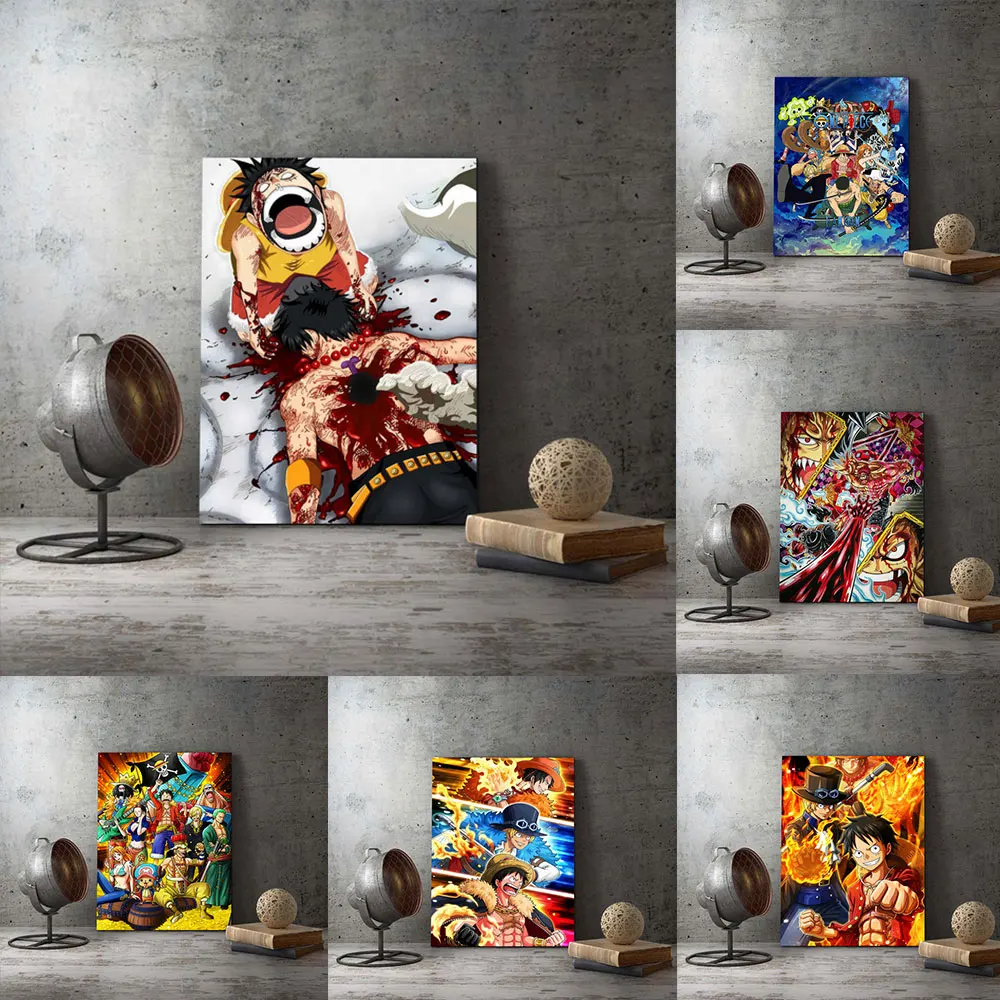 

One Pieces Japanese Anime Canvas Painting Luffy Posters Prints Wall Art Pictures for Modern Living Room Home Decoration Cuadros