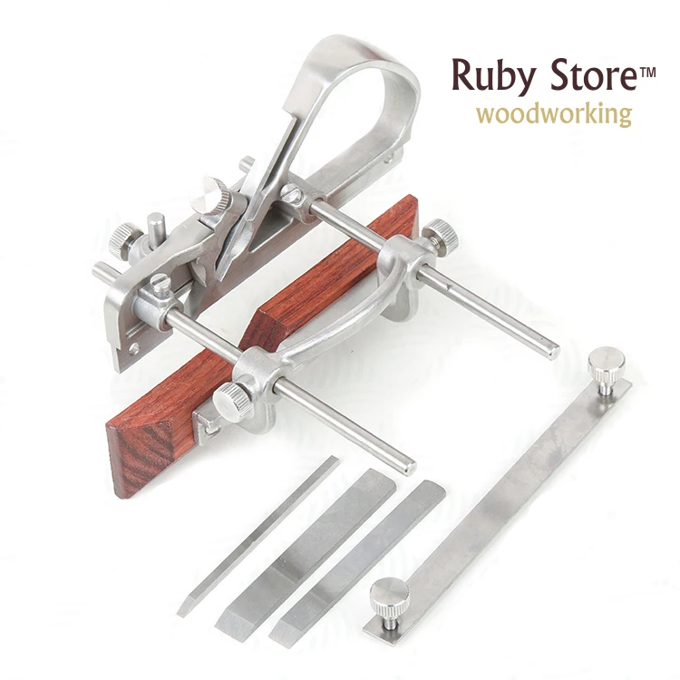 Qiangsheng Luban No 43 Plough Hand Plane with 4 Blades 3mm 6mm 9mm and 12mm - Fine Woodworking | Tool Sets