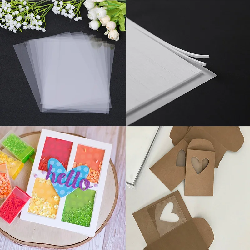 50 шт. Пластиковые оконные листы из ПВХ для скрапбукинга сделай сам шейкер