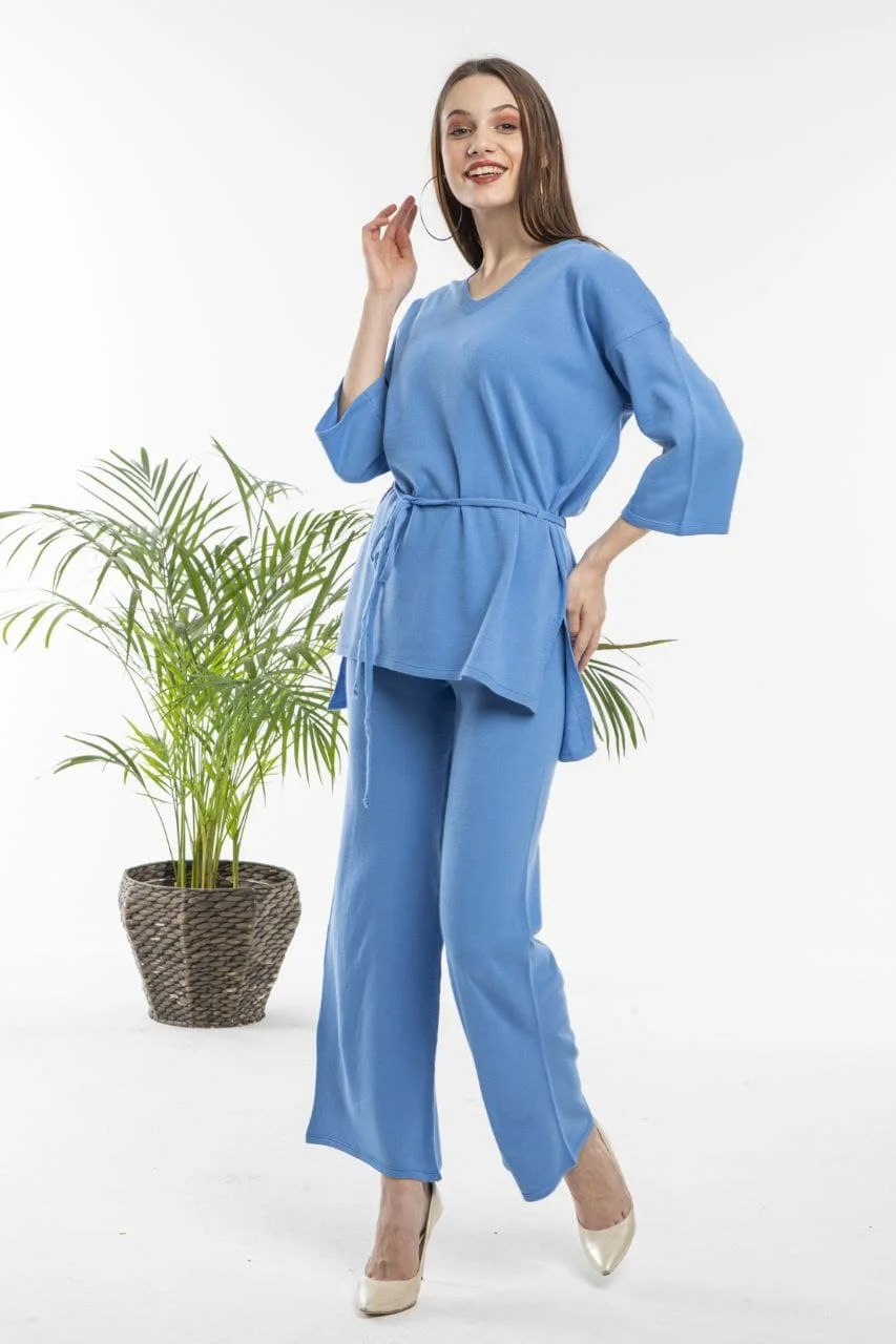 

Women Two Piece Autumn Set Free One Size Long Sleeve Elastic Design Comfortable Turkish Made Casual 2021 Europe Lady