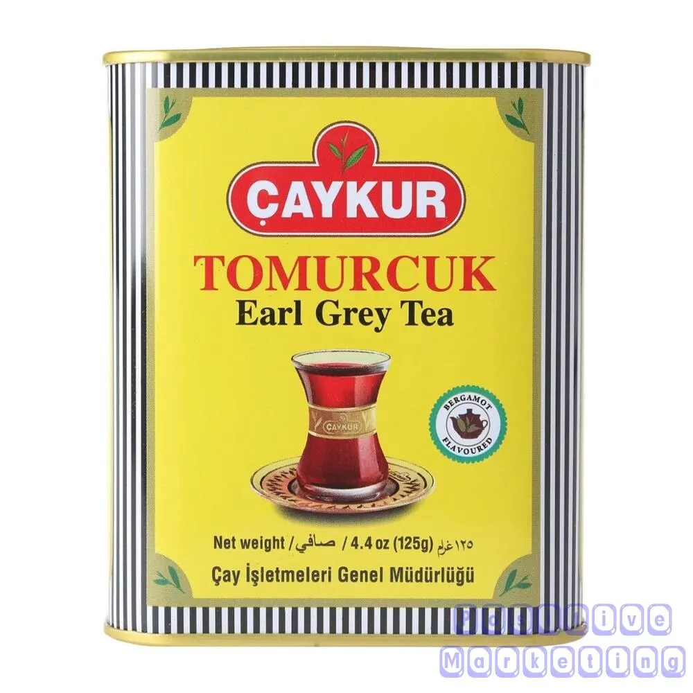 Турецкий Чай Çaykur Эрл серый Ароматические бутон жестяная коробка 125 гр высокое