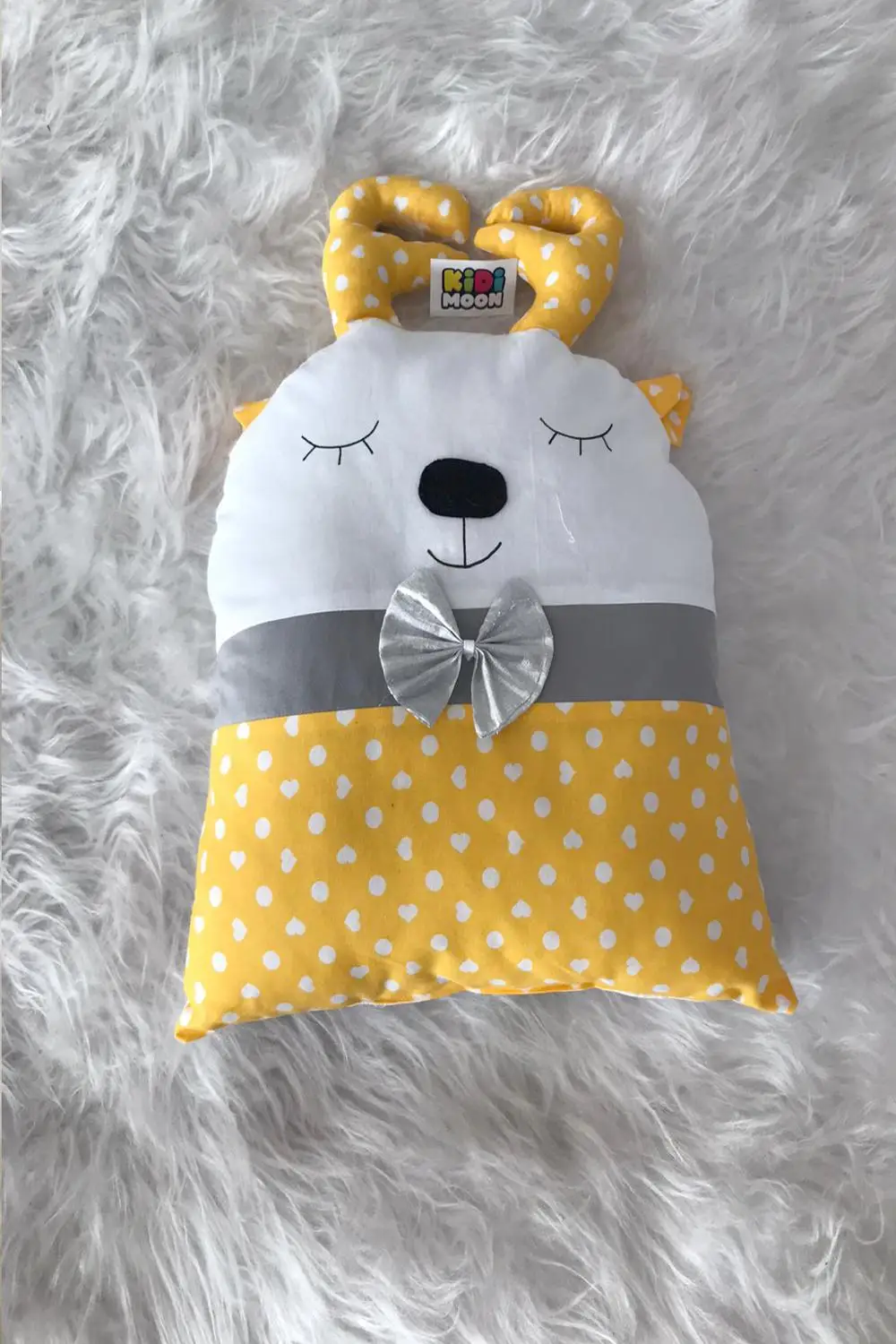 

Jaju Baby KidiMoon Yellow Deer Cradle Protection Decor Pillow