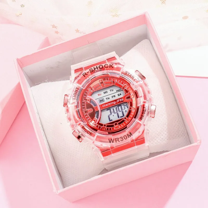 Часы наручные для мужчин и женщин модные спортивные светодиодные цифровые