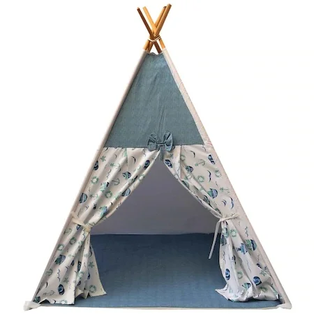 Papoose Play Tent из чистого хлопка-10 различных узоров-аллергенов и вредных химических
