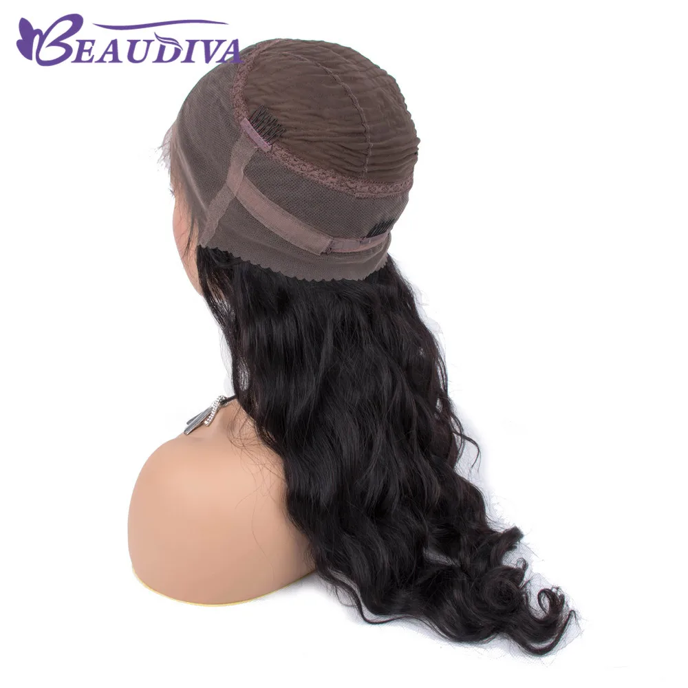 Beaudiva 360 парик из натуральных волос на кружевной основе, предварительно выщипанный с детскими волосами, свободный волнистый парик 360 кружевных фронтальных париков