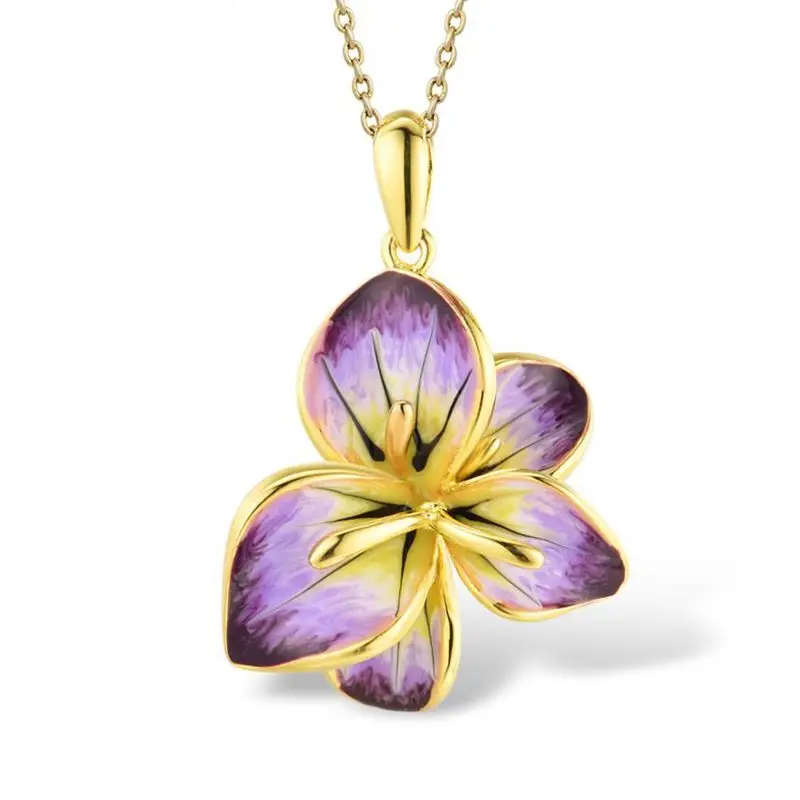 

Olivia Yip - Purple Shade Flower Pendant