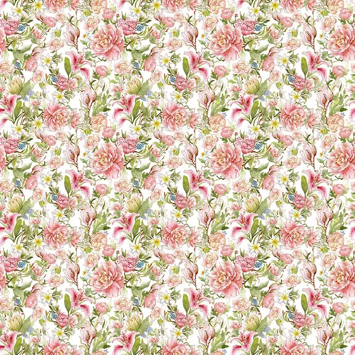 

Curtain Pink Peony Flowers Green Leaves Classic Floral Pattern Watercolor Style Art Printed