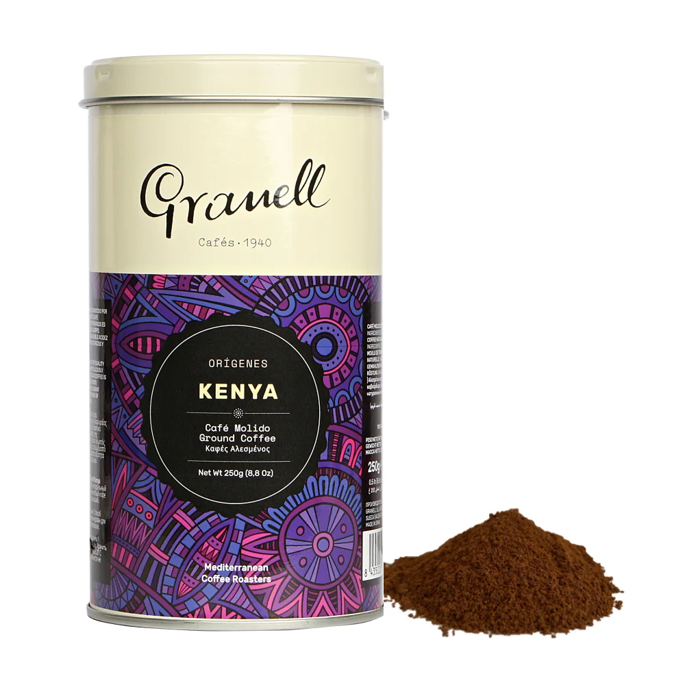 Coffee Granell Origins Kenya Ground 100% Arabica With Body intense Aroma and Pleasant Acidity-250g | Продукты
