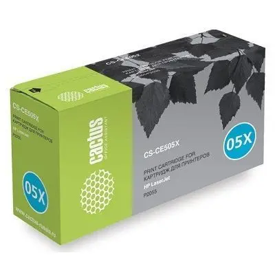 CACTUS CS-CE505X Картридж для принтеров HP LaserJet P2050 P2055 P2055d P2055dn P2055X 6500 стр. | Компьютеры и