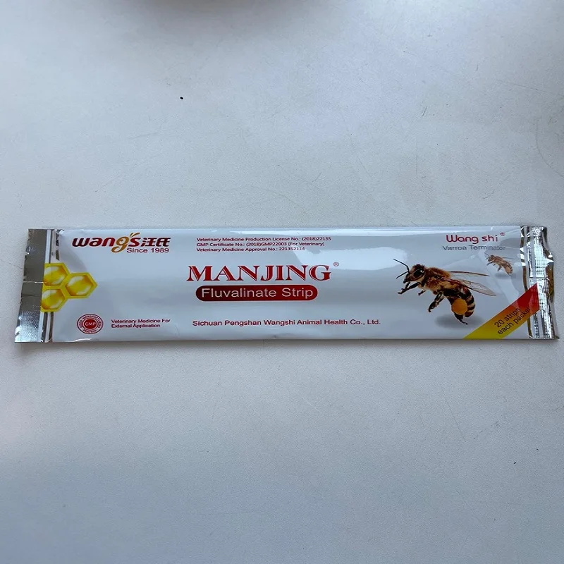 Manjing Fluvalinate 20 strip Флувалинат wangshi. Varroa.Пчелы.Пчеловодство.Полоски от Варроа.Товары