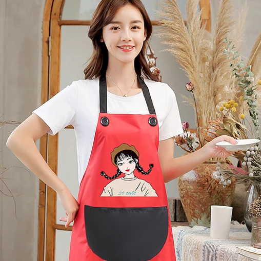 

IZCFC Apron household kitchen waterproof and oil-proof