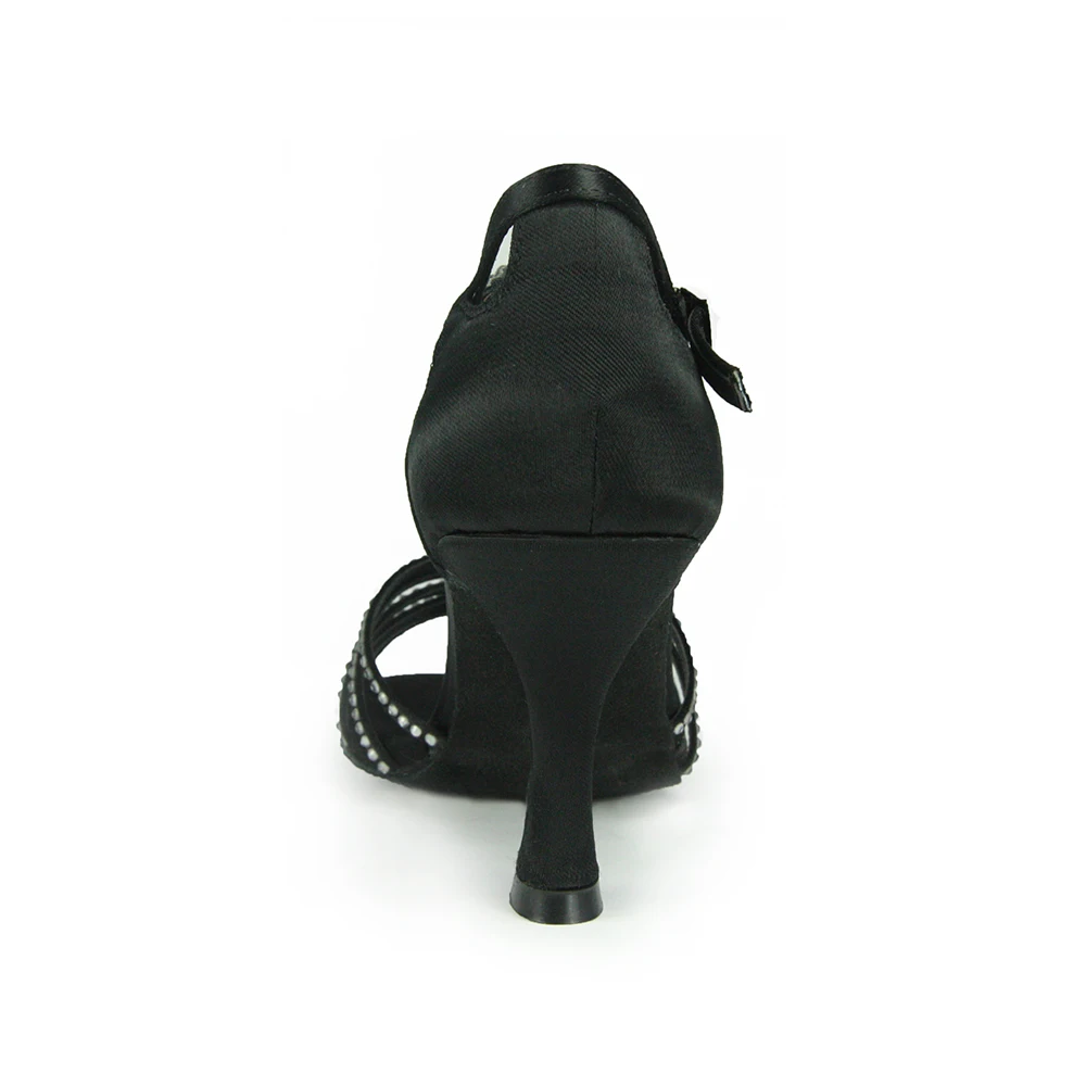 Бесплатная доставка T-STRAP туфли для танцев на высоком каблуке со стразами Женская