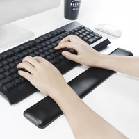 exco gaming keyboard wrist rest pad gamer keyboard mouse wrist rest support pad black leather waterproof ergonomic wrist cushion