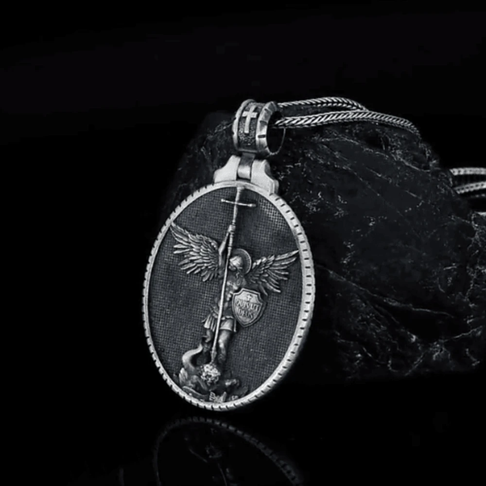 бижутерия люкс качества Винтажное ожерелье с надписью Ангел Майкл Викториу для