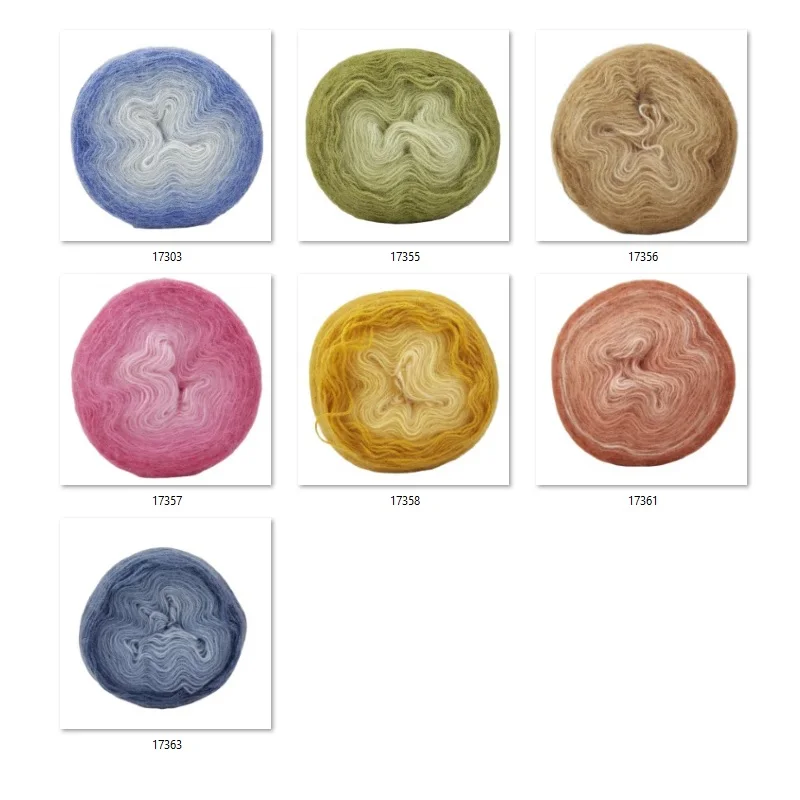 MadeM Wooly Dark ПРЯЖА ТОРТ градиент 100gr-550mt % 20 шерсть 80 акриловая DIY ручное вязание