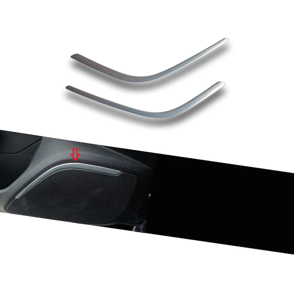 

For Renault Megane 4 2016-2020 Chrome Speaker Çıtası 2 Piece Stainless Steel Styling Car Accessories Modified Stickers