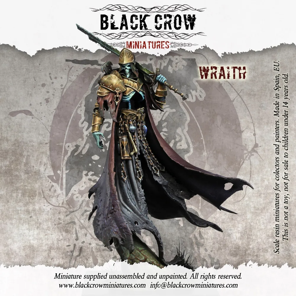 [Loong Way Miniatures] черная ворона миниатюры WRAITH 75 мм