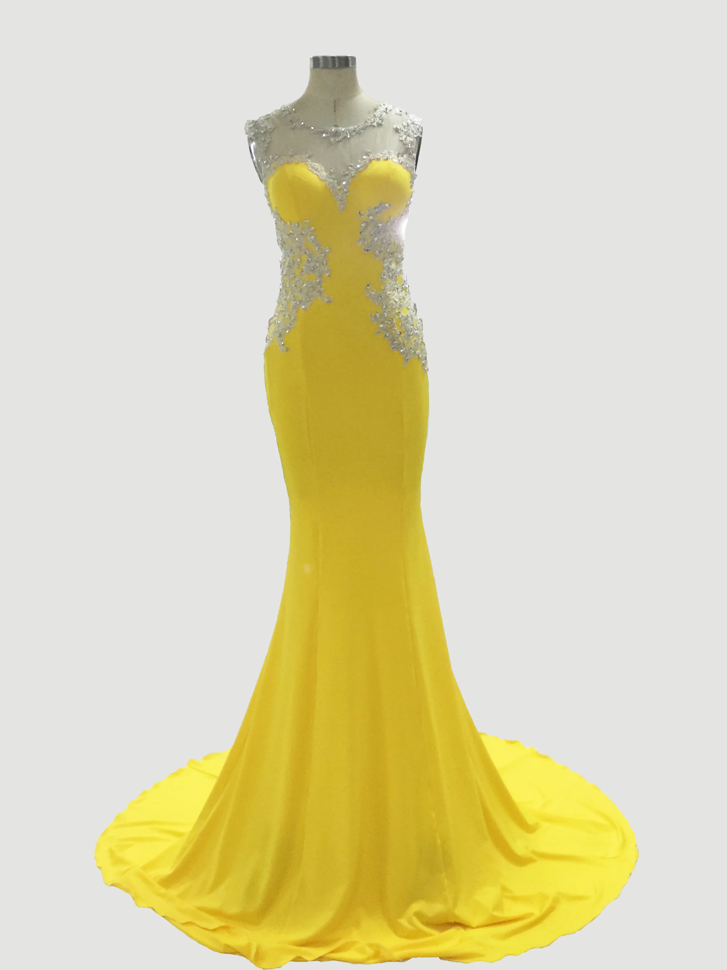 Sheath/column Strapless Sweep/Brush train Chiffon Evening Dress with Beadings |