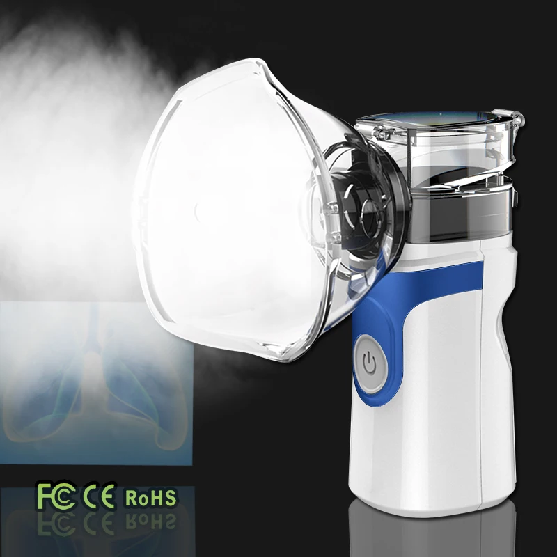 

Небулайзер для взрослых Mini Inhale, ручной небулайзер для ухода за здоровьем, ультразвуковой небулайзер, перезаряжаемый небулайзер для взрослы...