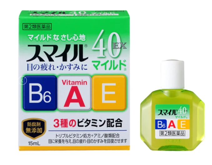 Японские капли для глаз Smile 40EX Mild