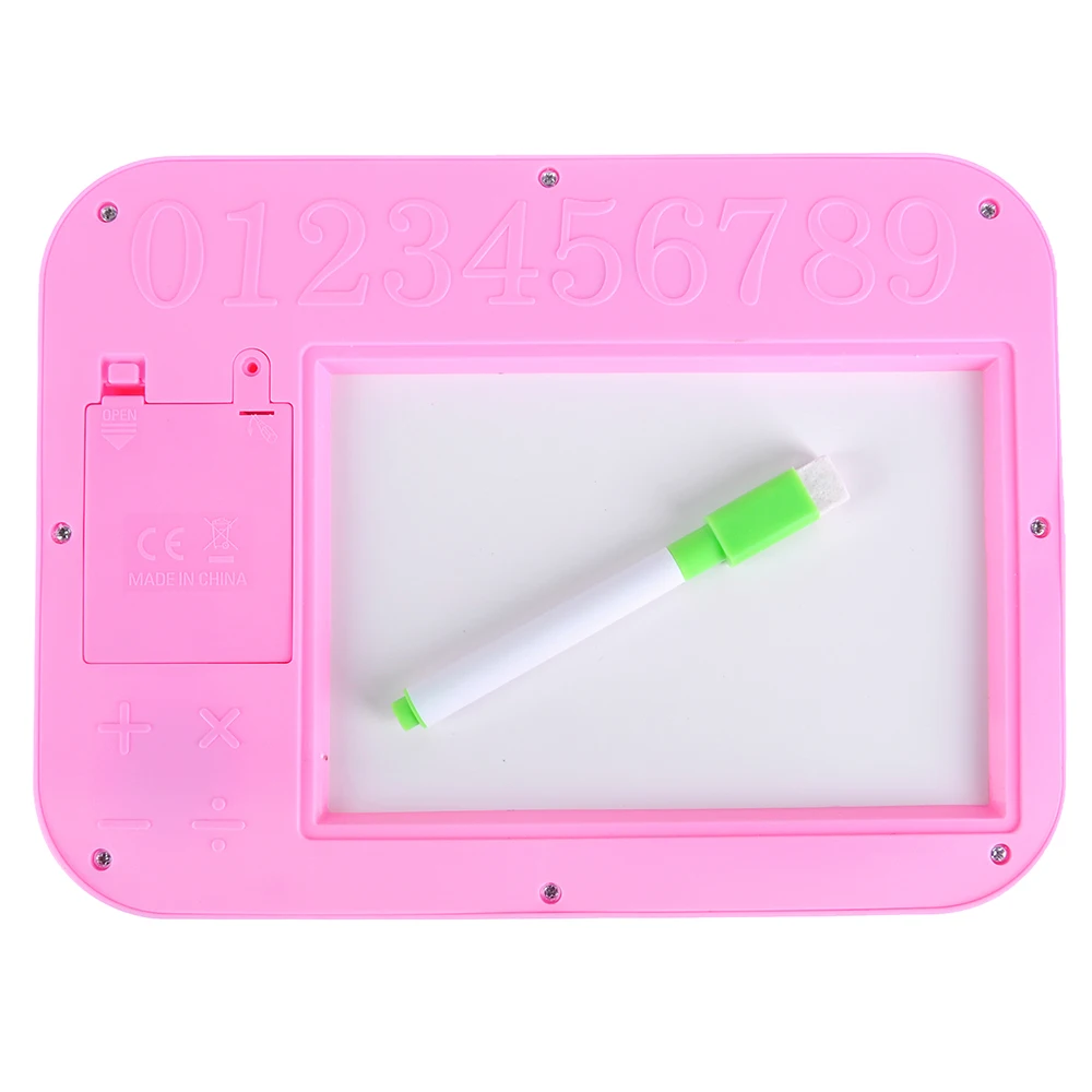ИГРОЛЕНД ПЛАНШЕТ ОБУЧАЮЩИЙ С ДОСКОЙ ДЛЯ РИСОВАНИЯ ЗВУК 3AA ABS 23Х17Х2СМ 4 ДИЗАЙНА |