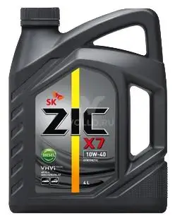 ZIC X7 Diesel 10W-40 масло моторное синтетическое 10W40 4 л. | Автомобили и мотоциклы
