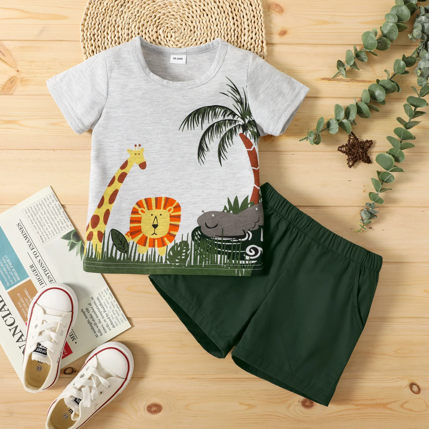 

2 шт., футболка и шорты для мальчиков