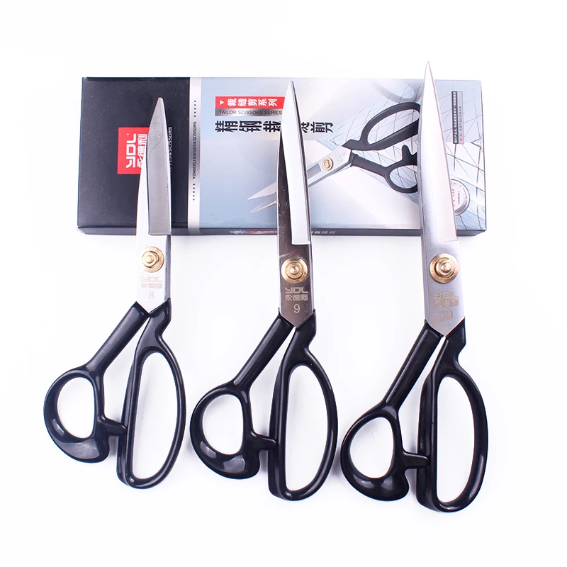 

Professional Stainless Steel Sewing Scissors Steel Tailor Scissors Dressmaking Fabric Shears Craft Fabric High-end Black Scissor