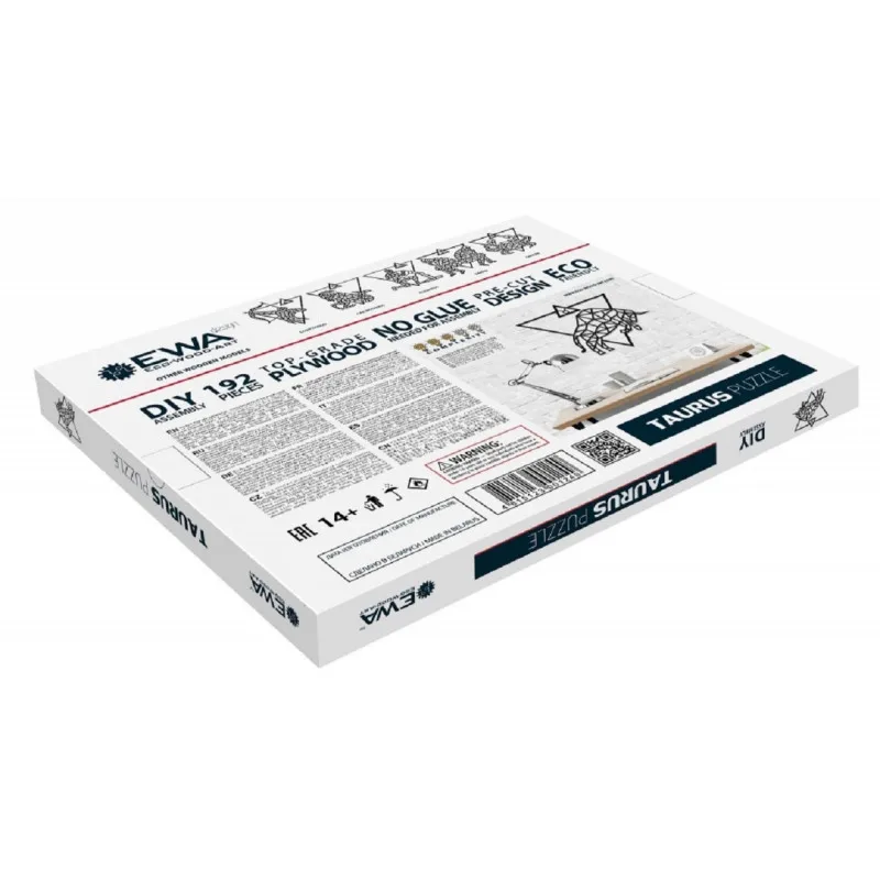 Деревянный декор настенный панно пазл EWA Design Телец | Деревянные конструкторы