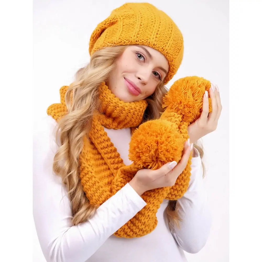 Women Hat LAMBONIKA Virdzhiniya wool cap Winter Knitted hight quality Ламбоника Wraps new Scarf Wrap Apparel Accessories |